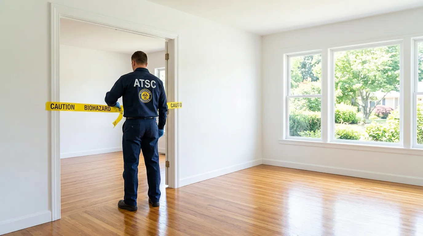 Certified biohazard cleanup crew performing Decomposition Cleanup in Wheat Ridge